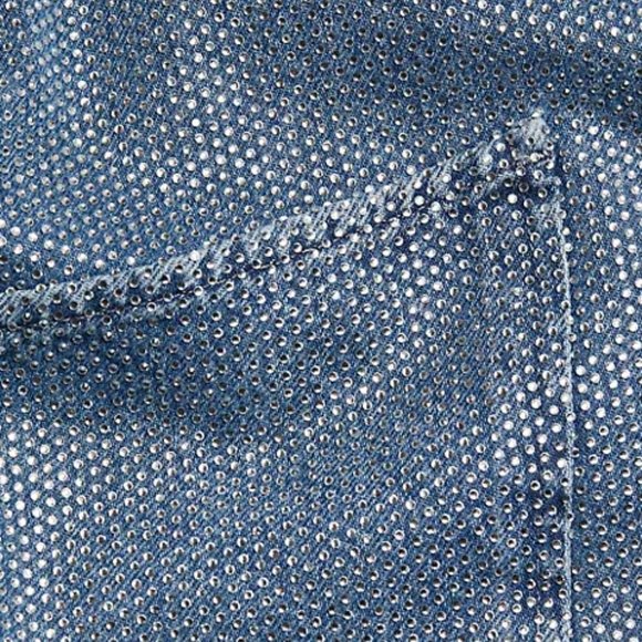 BNWT Triarchy Ms. Perri Crystal Denim Minidress - Picture 8 of 8